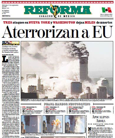 Lee más sobre el artículo Cronica periodística: Los trágicos sucesos de las Torres Gemelas