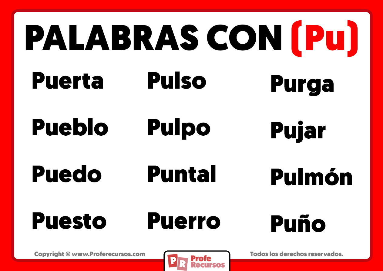 Lee más sobre el artículo ¿Cuáles son algunas palabras que comienzan con pu-?