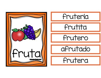 En este momento estás viendo Familias de palabras de frutas: definición y ejemplos